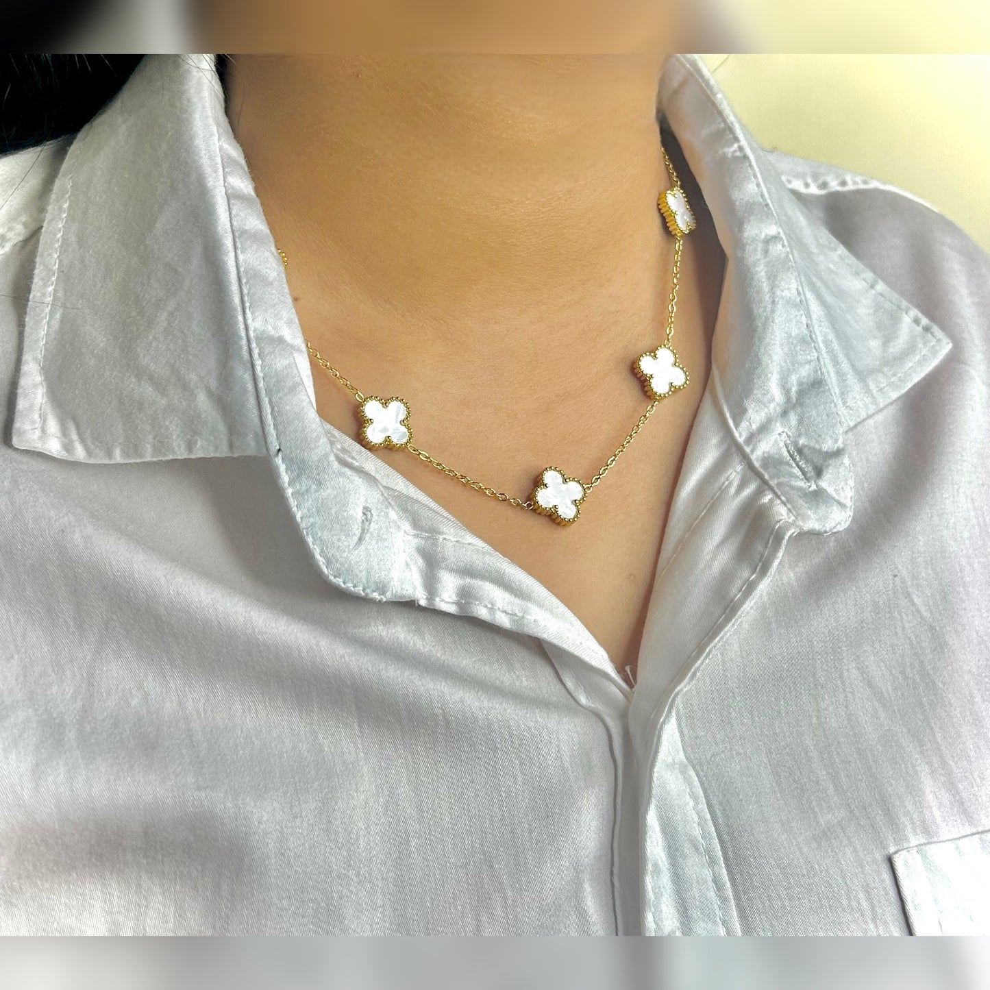 Lucky Clover Charm Necklace