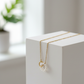 Eterna Pearl Circle Gold Necklace
