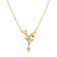 Elegant Branch Necklace with Multicolor Stone