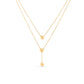Trendy Double Chain Heart Necklace