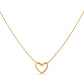 Minimal Heart Pendant Necklace