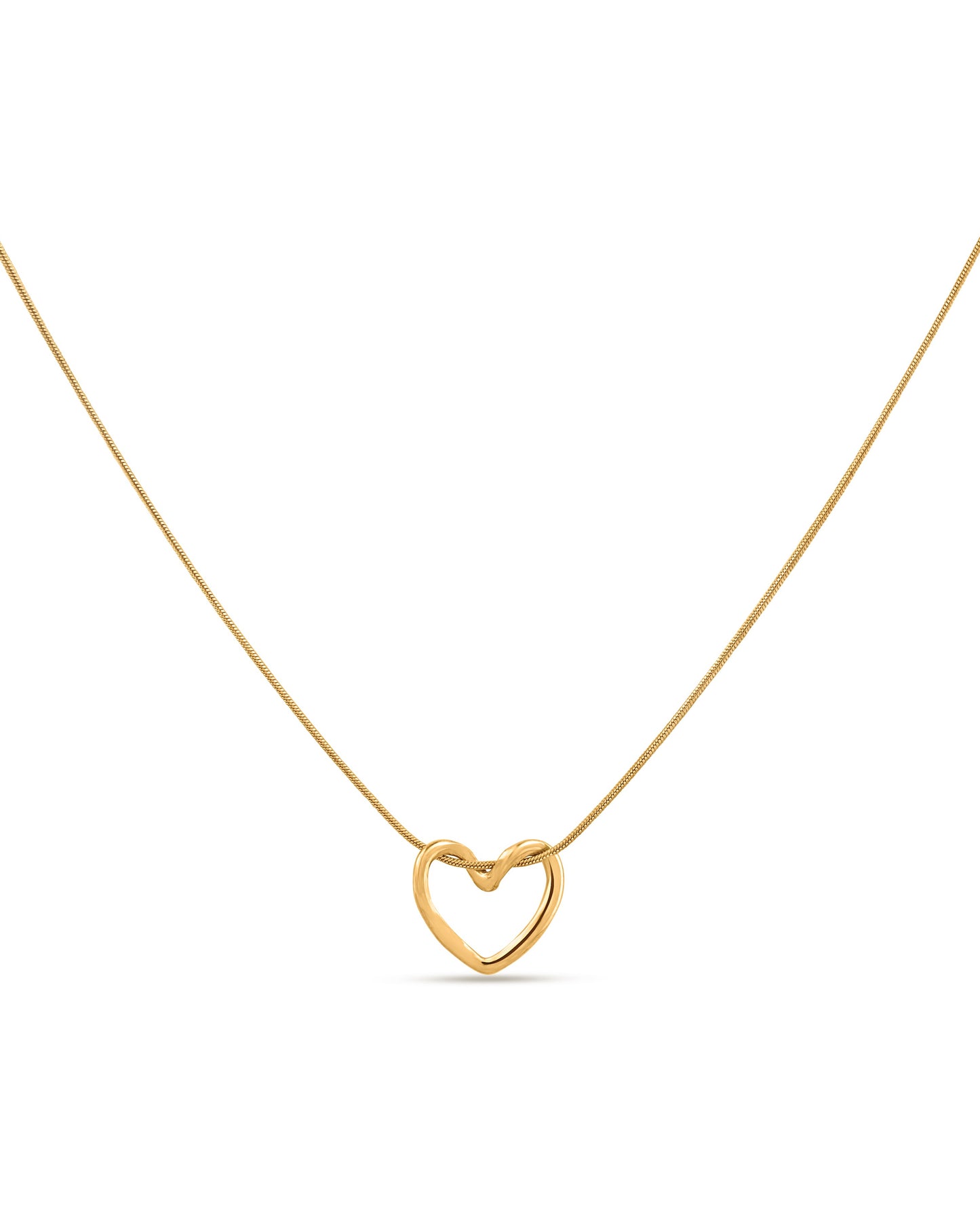 Minimal Heart Pendant Necklace