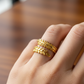 Golden Laurel Leaf Adjustable Ring