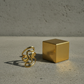 Fluid Curve Design Adjustable Gold Ring