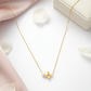 Floral Necklace with Pearl