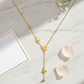 Golden Papillon Lariat Necklace