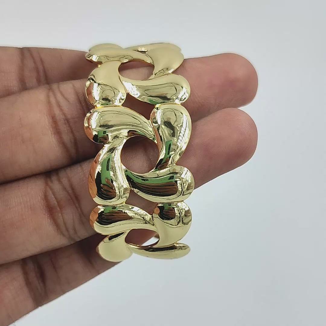 Bold Link Luxe Anti-Tarnish Adjustable Bracelet