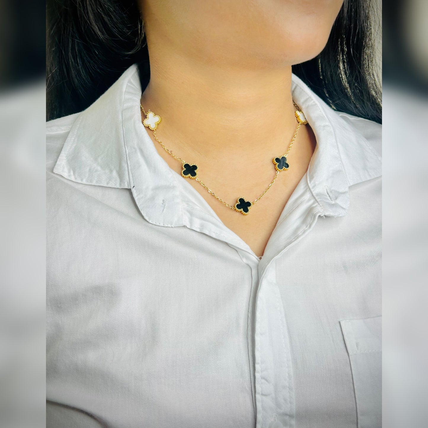 Lucky Clover Charm Necklace
